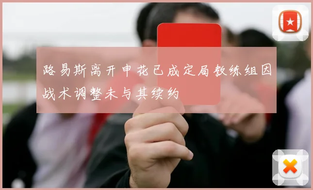 路易斯离开申花已成定局教练组因战术调整未与其续约